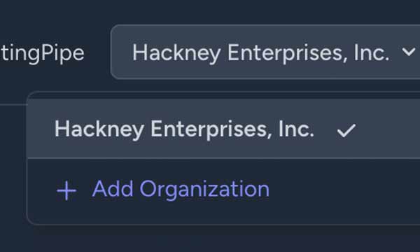 Multi-organization switcher